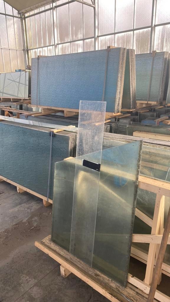 Glas voor serre op maat gesneden, Tuin en Terras, Ophalen of Verzenden, Zo goed als nieuw, Overige materialen, Kweekkas
