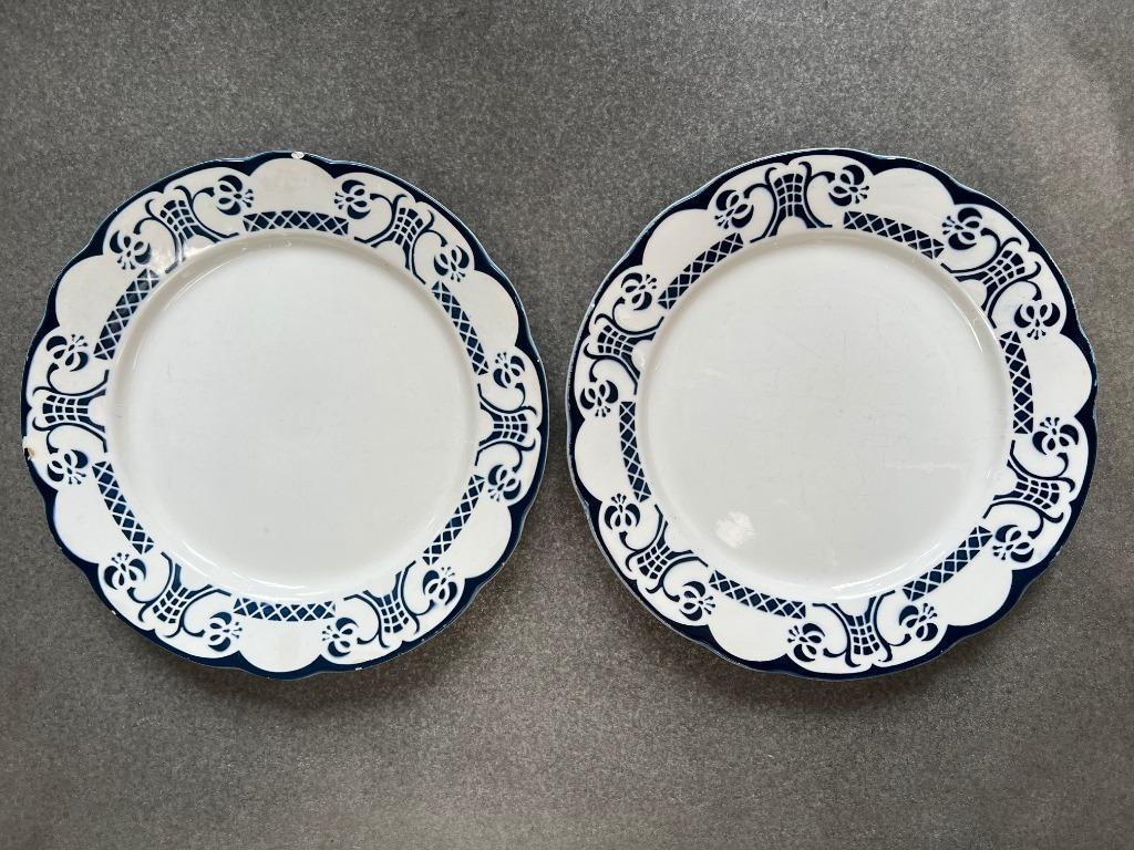 2 assiettes plates Digoin Sarreguemines Marie-Christine, Enlèvement ou Envoi