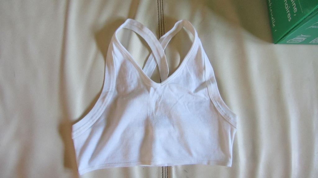 Débardeur blanc croisé bretelle Benetton neuf, Enlèvement, Neuf, Taille 38/40 (M), Blanc