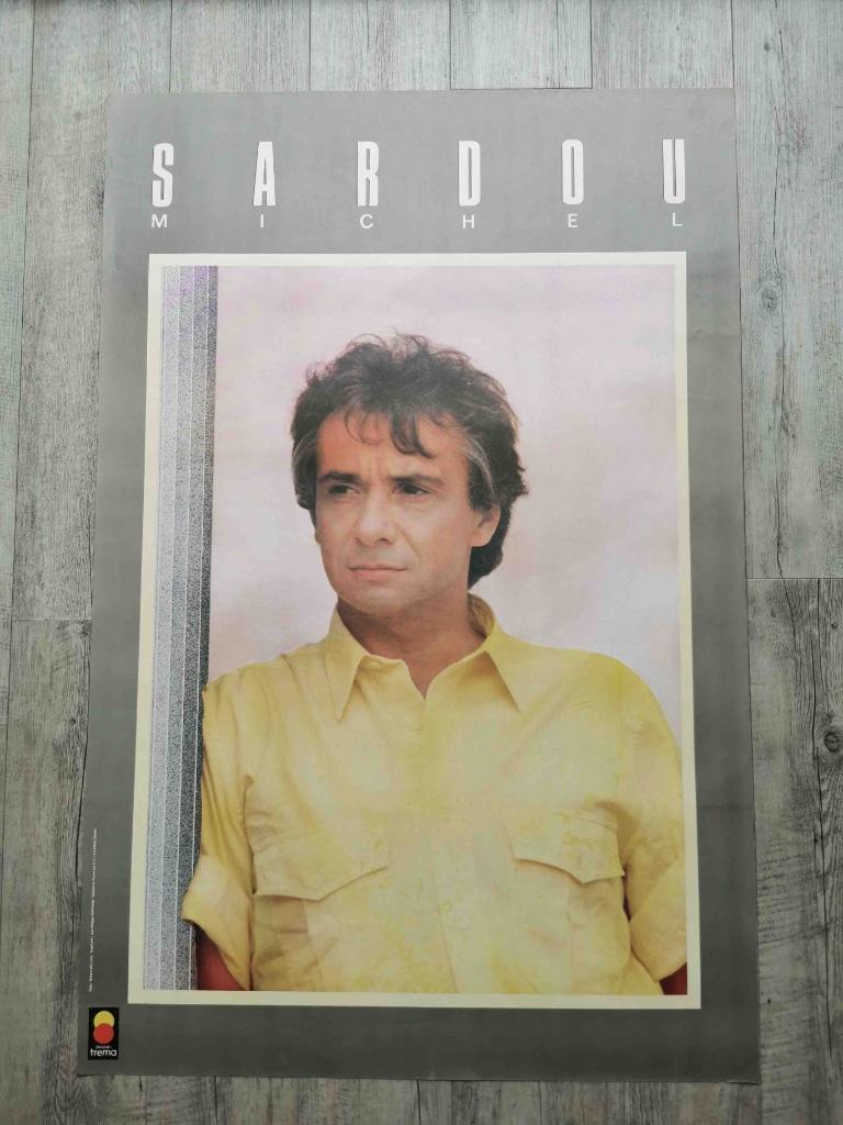MICHEL SARDOU - POSTER ORIGINAL - 78/119 CM, Enlèvement ou Envoi, Rectangulaire vertical, Comme neuf, Musique