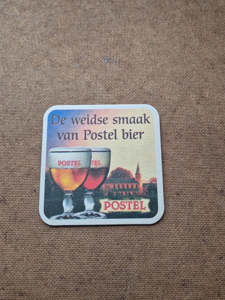 Sous bock Postel, Verzamelen, Biermerken, Ophalen of Verzenden, Gebruikt, Viltje(s), Overige merken