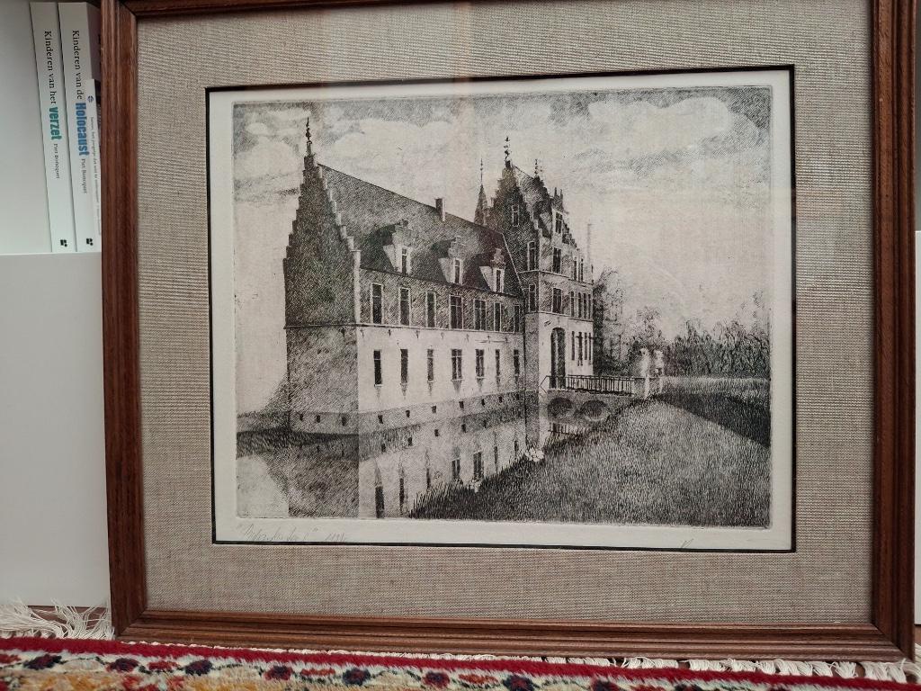 ets Rubenskasteel, Antiek en Kunst, Kunst | Etsen en Gravures, Ophalen