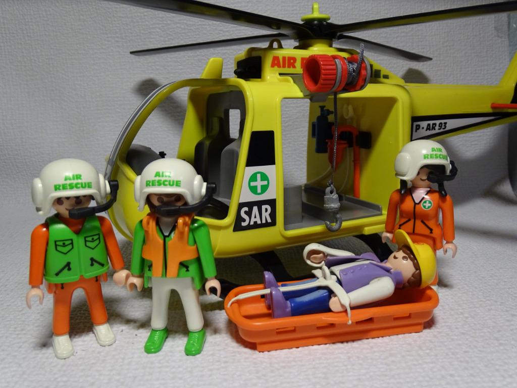 Playmobil reddingshelikopter, Kinderen en Baby's, Speelgoed | Playmobil, Ophalen of Verzenden, Zo goed als nieuw