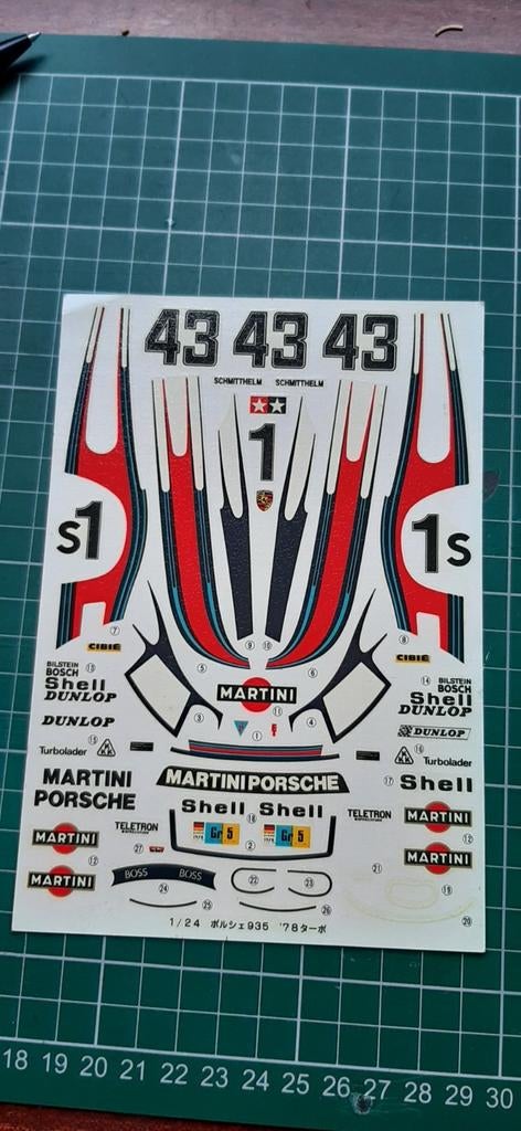 Stikkers 1/24 Porsche 935 1978, Enlèvement ou Envoi, Neuf