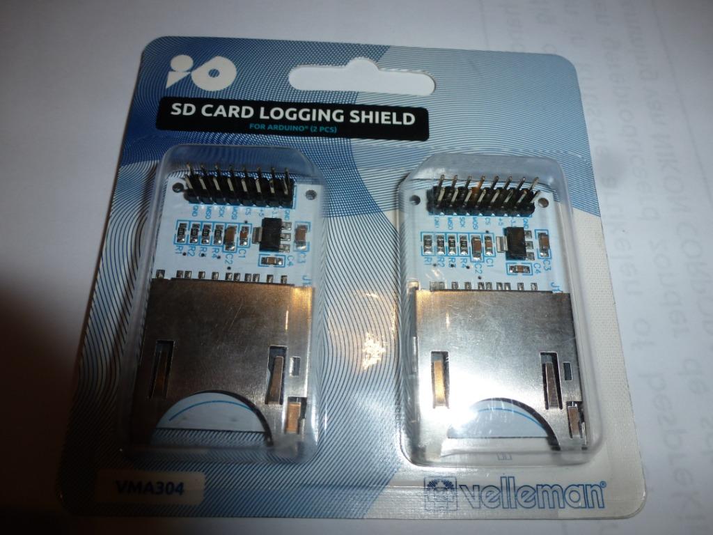 Velleman VMA304  SD card logging shield nieuw in verpakking, Enlèvement ou Envoi, Neuf