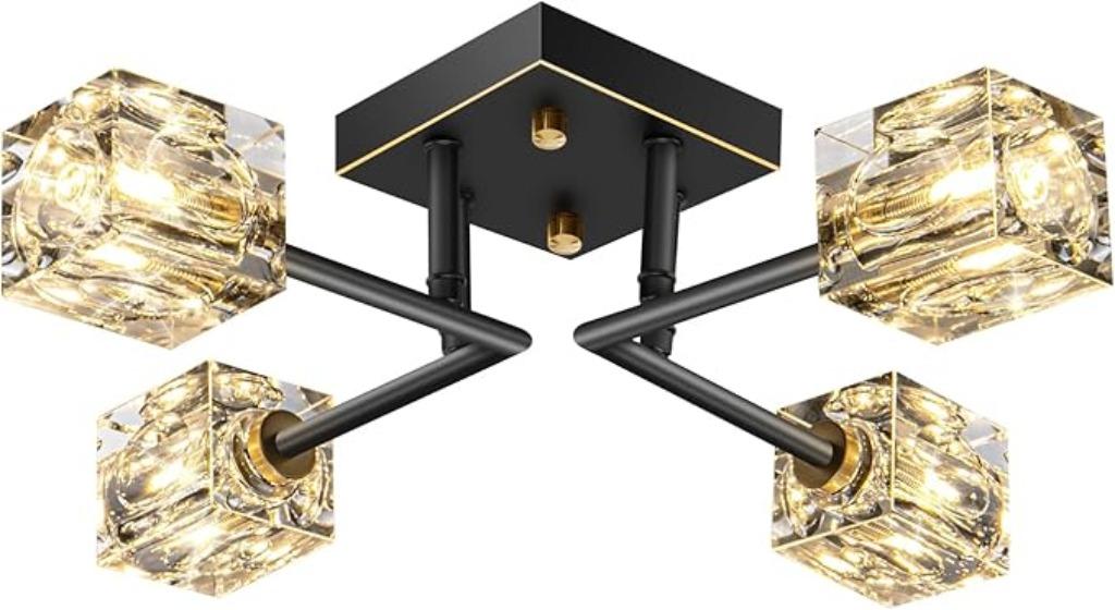 Moderne Kistall  plafondlamp SNELLE GRATIS LEVERING, Verzenden, Nieuw, Metaal, MODERN