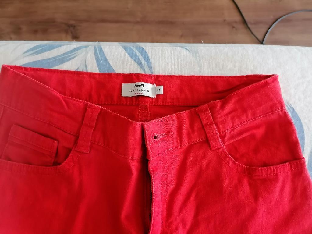 Pantalon rouge NEUF Cyrillus (14 ans), Cyrillus, Enlèvement ou Envoi, Fille, Pantalon