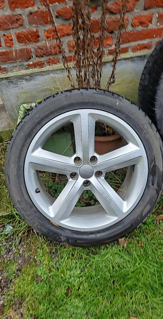 Jantes Audi 18 hiver 5x112 origine, Autos : Pièces & Accessoires, 18 pouces, Enlèvement, Utilisé, Jante(s)