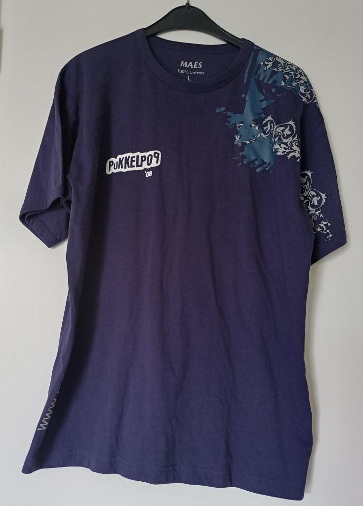 donkerblauw pukkelpop tshirt crew 2008, Ophalen of Verzenden, Zo goed als nieuw, Shirt