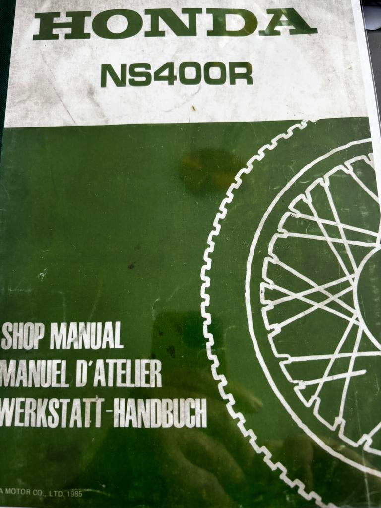 Manuel d'atelier Honda pour le NSR400 en francais, anglais, Motos, Enlèvement ou Envoi, Honda