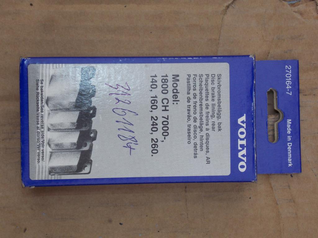 Volvo – Originele Remblok / Achter  Modeltype 240 /245 + var, Ophalen, Volvo