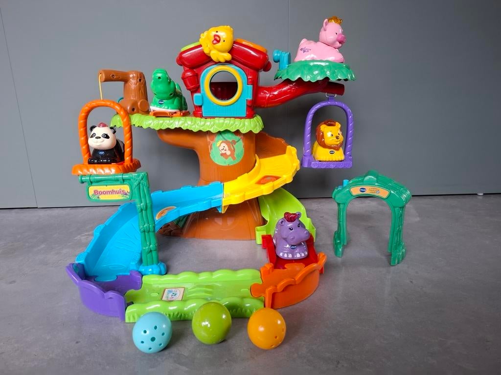 Vtech Zoef Zoef boomhuis + 5 dieren, Kinderen en Baby's, Ophalen of Verzenden, Zo goed als nieuw