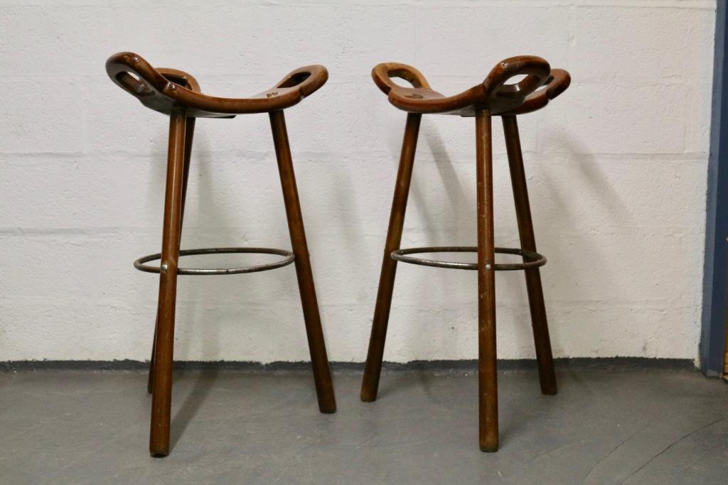 Tabourets espagnols Marbella, Enlèvement, Utilisé, Bois