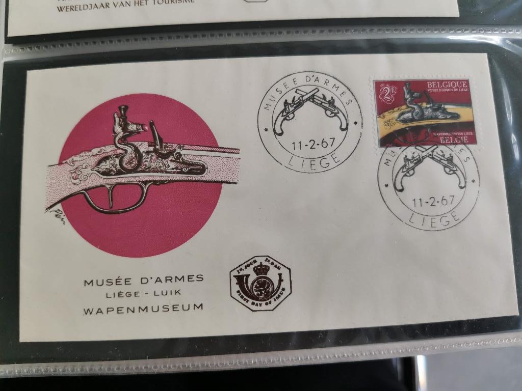 Belgique 1967 - FDC Musée des armes de Liège, Enlèvement ou Envoi, Affranchi, Avec enveloppe