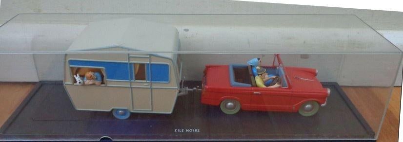 Kuifje auto_28 + 29 De Triumph Herald + Eccles Caravan, Enlèvement ou Envoi, Série complète ou Série, Comme neuf, Hergé