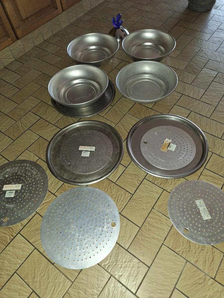 12 inox kommen+toebehoren van Mauviel 1830 te koop!, Ophalen of Verzenden