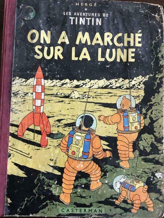 Kuifje "We liepen op de maan" Casterman 1957, Boeken, Gelezen