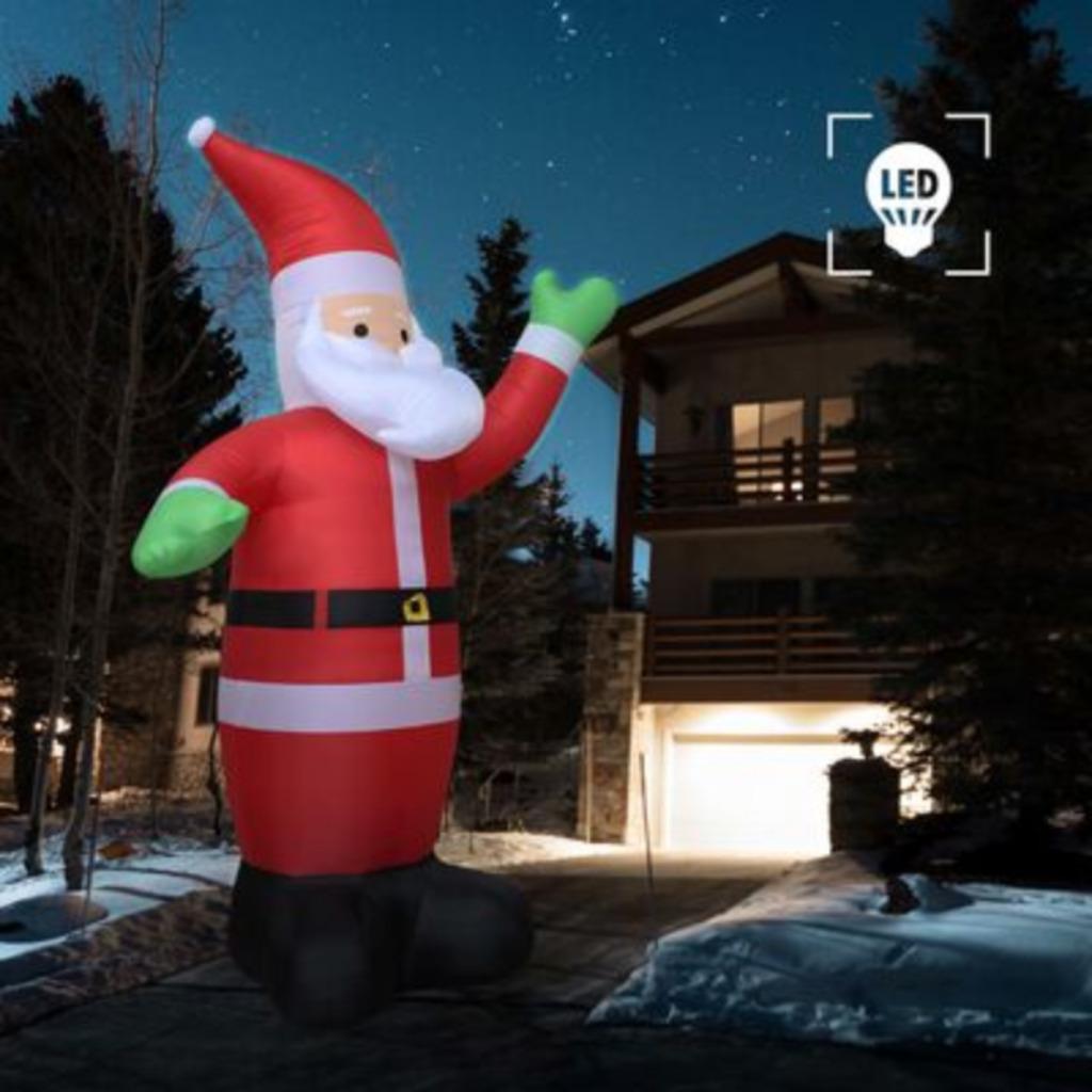 Enorme Opblaasbare Kerstman & Ledverlichting & Blazer 600cm, Diversen, Kerst, Ophalen of Verzenden, Nieuw