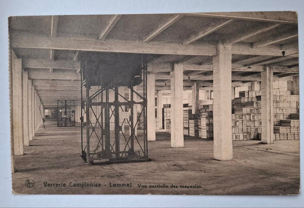 Lommel  verrerie campinoise, vue partielle des magasins, Enlèvement ou Envoi, Non affranchie, Limbourg