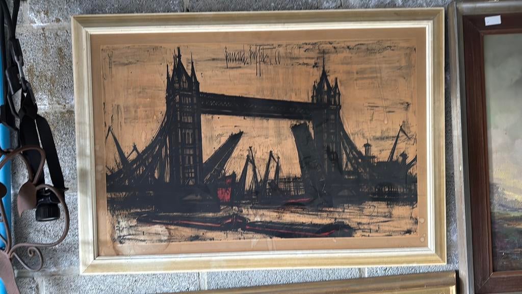 Littographie Bernard Buffet London Bridge, Enlèvement ou Envoi