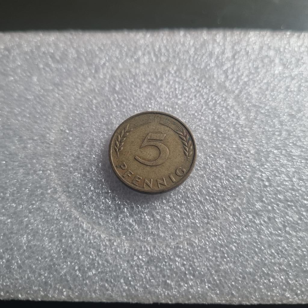 Pièce de monnaie 5 pfennig Allemagne, Enlèvement ou Envoi, Allemagne, Autres valeurs, Monnaie en vrac