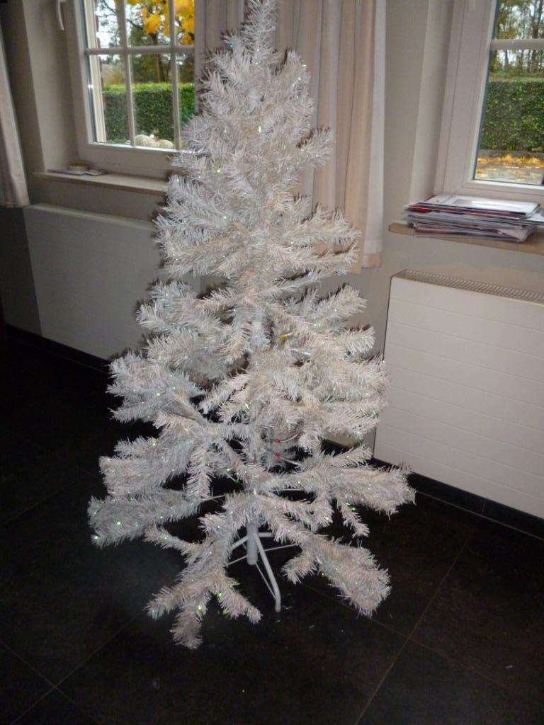 Sapin de Noël artificiel blanc 150 cm décoration de Noël, Enlèvement