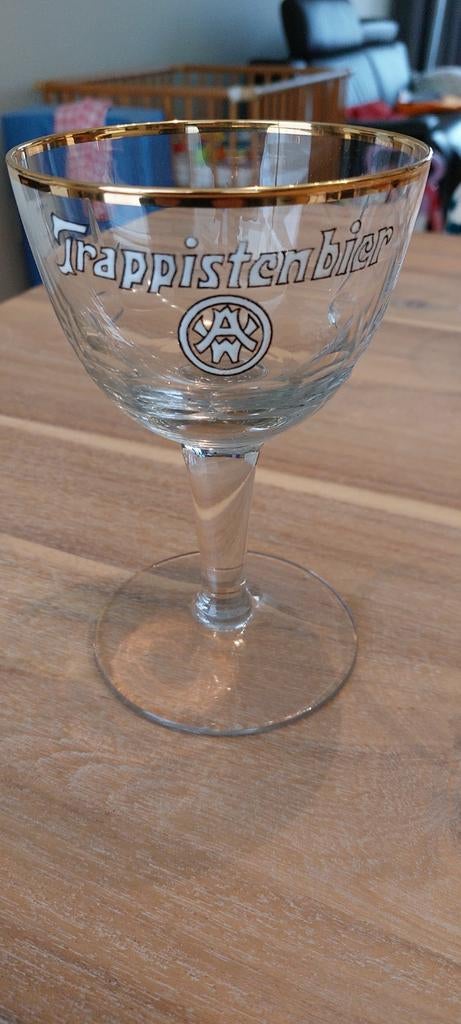 Oud Email Westmalle glas . 1960, Verzamelen, Ophalen of Verzenden, Zo goed als nieuw, Glas of Glazen