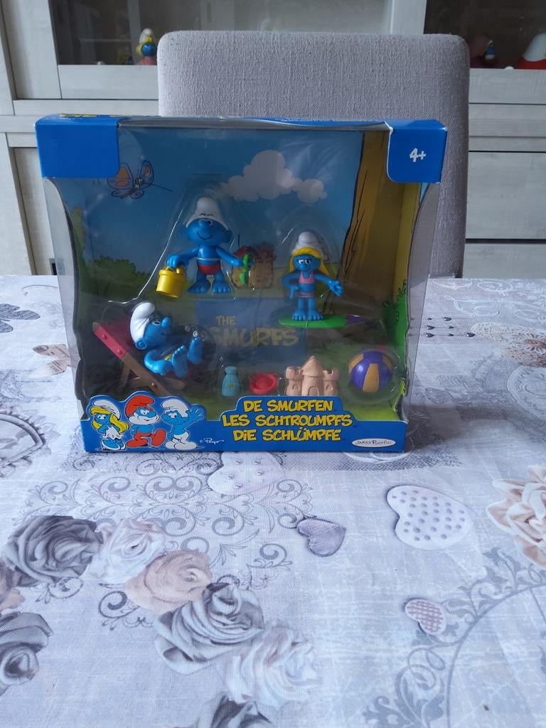 De Smurfen Jakks Pacific picknickset, Ophalen of Verzenden, Zo goed als nieuw, Poppetje, Figuurtje of Knuffel