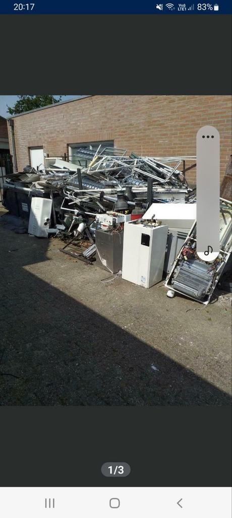 Gratis oud ijzer ophaling in heel Limburg. 0479750413, Ophalen, Gebruikt, Overige metalen