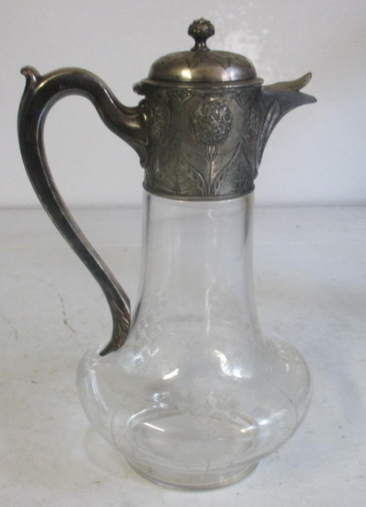 art nouveau schenkkan Gallia Christofle, Antiek en Kunst, Antiek | Glaswerk en Kristal, Verzenden