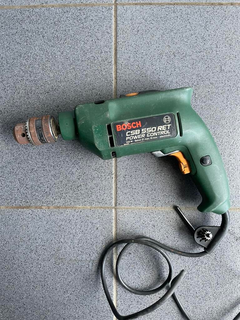 Boormachine, Gebruikt, Variabele snelheid, 400 tot 600 watt, Ophalen