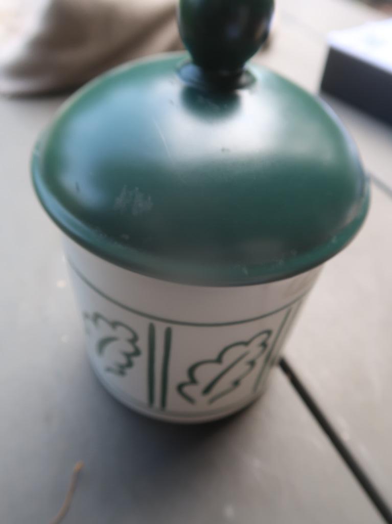 vintage retro pot met deksel voorraadpot, Computers en Software, Ophalen of Verzenden