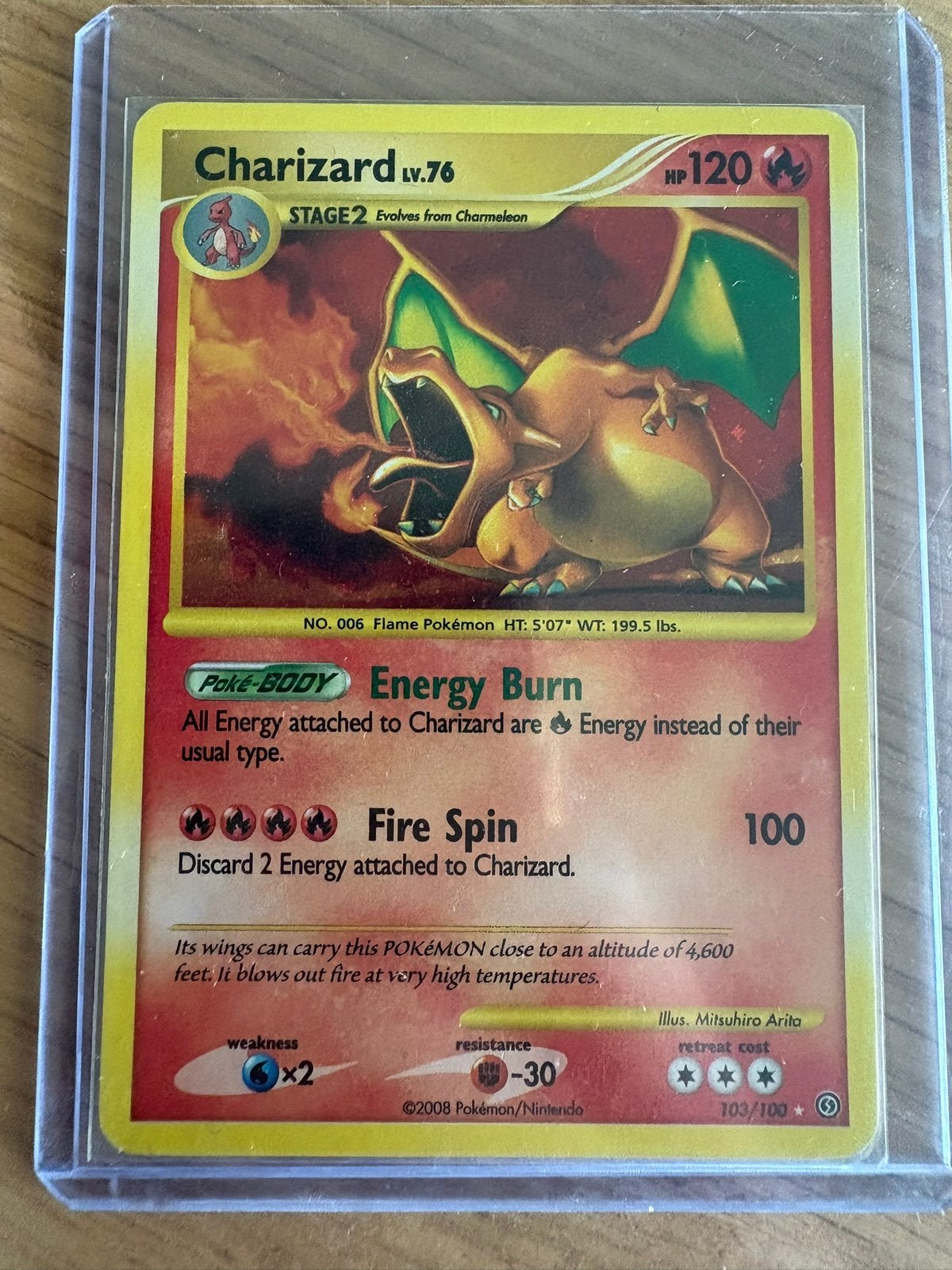 Charizard Holo #103, Ophalen, Zo goed als nieuw