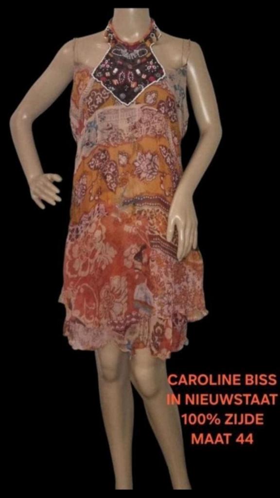 CAROLINE BISS Zijden Jurkje/Tuniek Maat 44, Kleding | Dames, Maat 42/44 (L), Oranje, Ophalen of Verzenden, Zo goed als nieuw