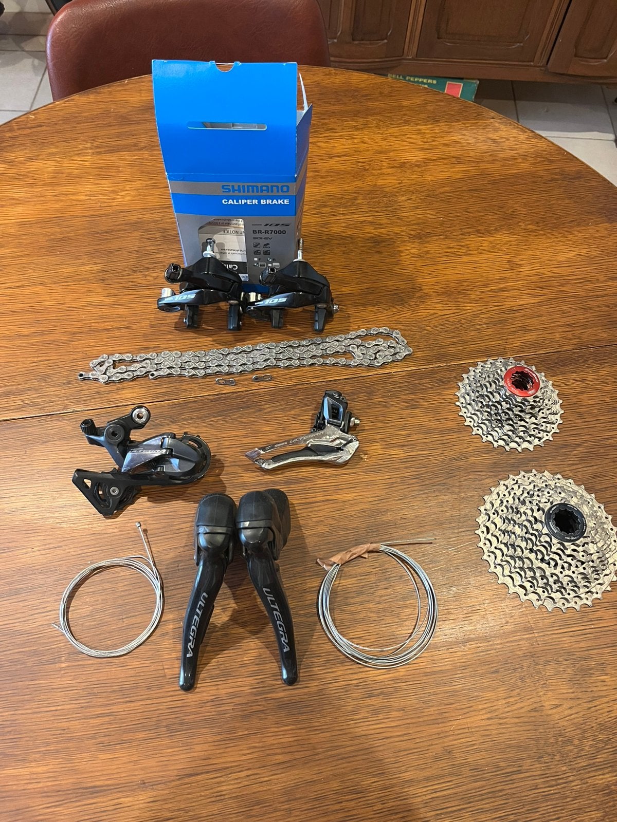 Ultegra R8000 11 speed groepset racefiets, Fietsen en Brommers, Fietsonderdelen, Ophalen of Verzenden, Gebruikt, Overige typen
