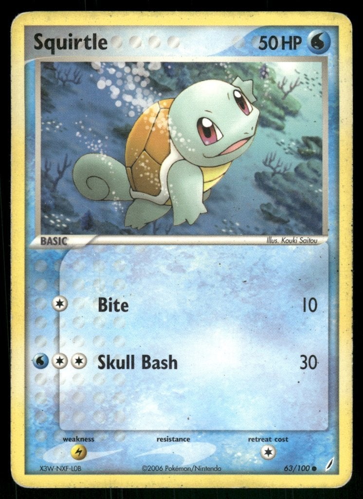 Squirtle 63/100 - Crystal Guardians (Good), Verzenden, Gebruikt
