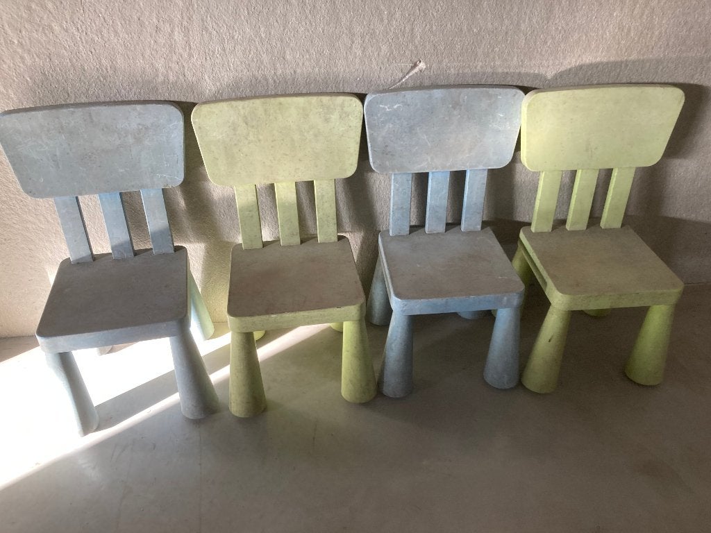 4 buiten kinderstoeltjes., Ophalen, Gebruikt