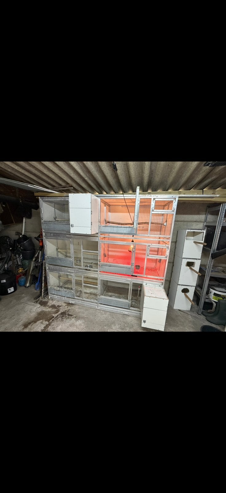 Broedkooi met broedblokken, Ophalen, Zo goed als nieuw, Aluminium, Broedkooi of Kweekkooi