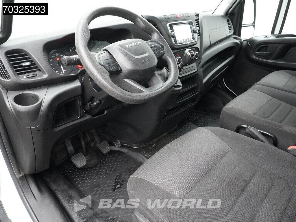 Iveco Daily 35C16 3.0L Kipper met Kist Dubbellucht 3,5t Trek, Stof, Gebruikt, Euro 6, 4 cilinders