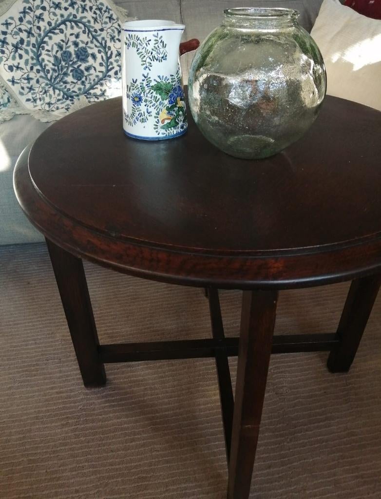 antieke tafel rond, Antiek en Kunst, Curiosa en Brocante, Ophalen