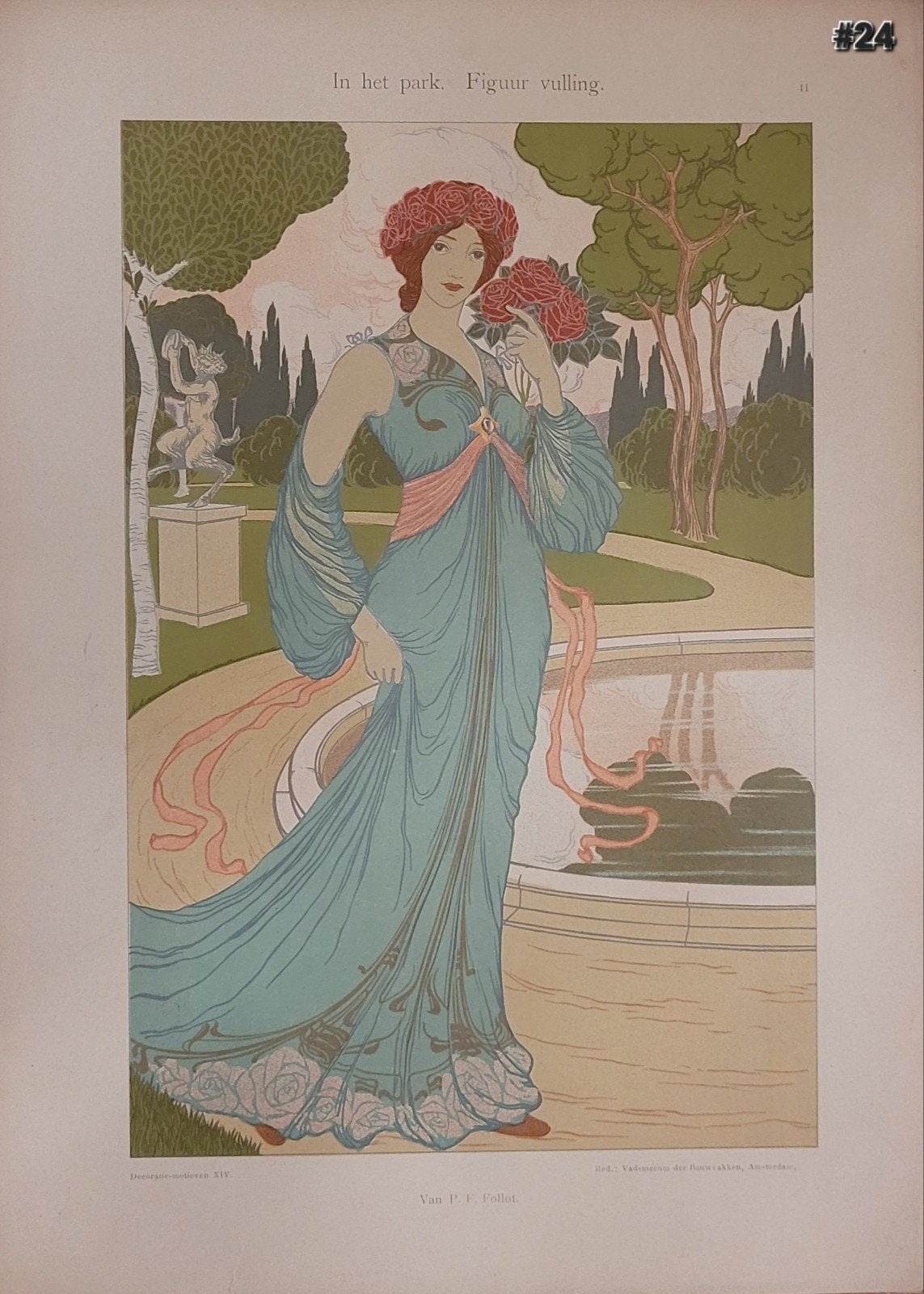 Antieke chromolitho's. vademecum der bouwvakken per stuk! #2, Antiek en Kunst, Verzenden