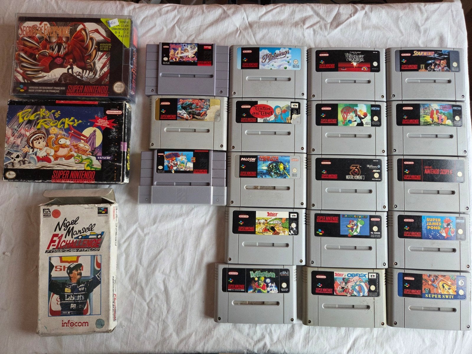 lot de jeux super nintendo, Enlèvement ou Envoi, Utilisé