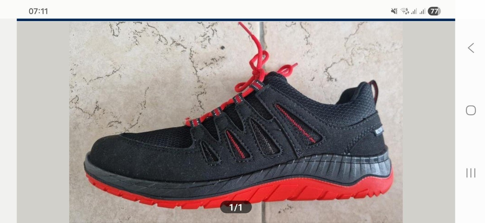 NEW ELTEN MADDOX noir-rouge Low ESD S3 — taille 44, Enlèvement