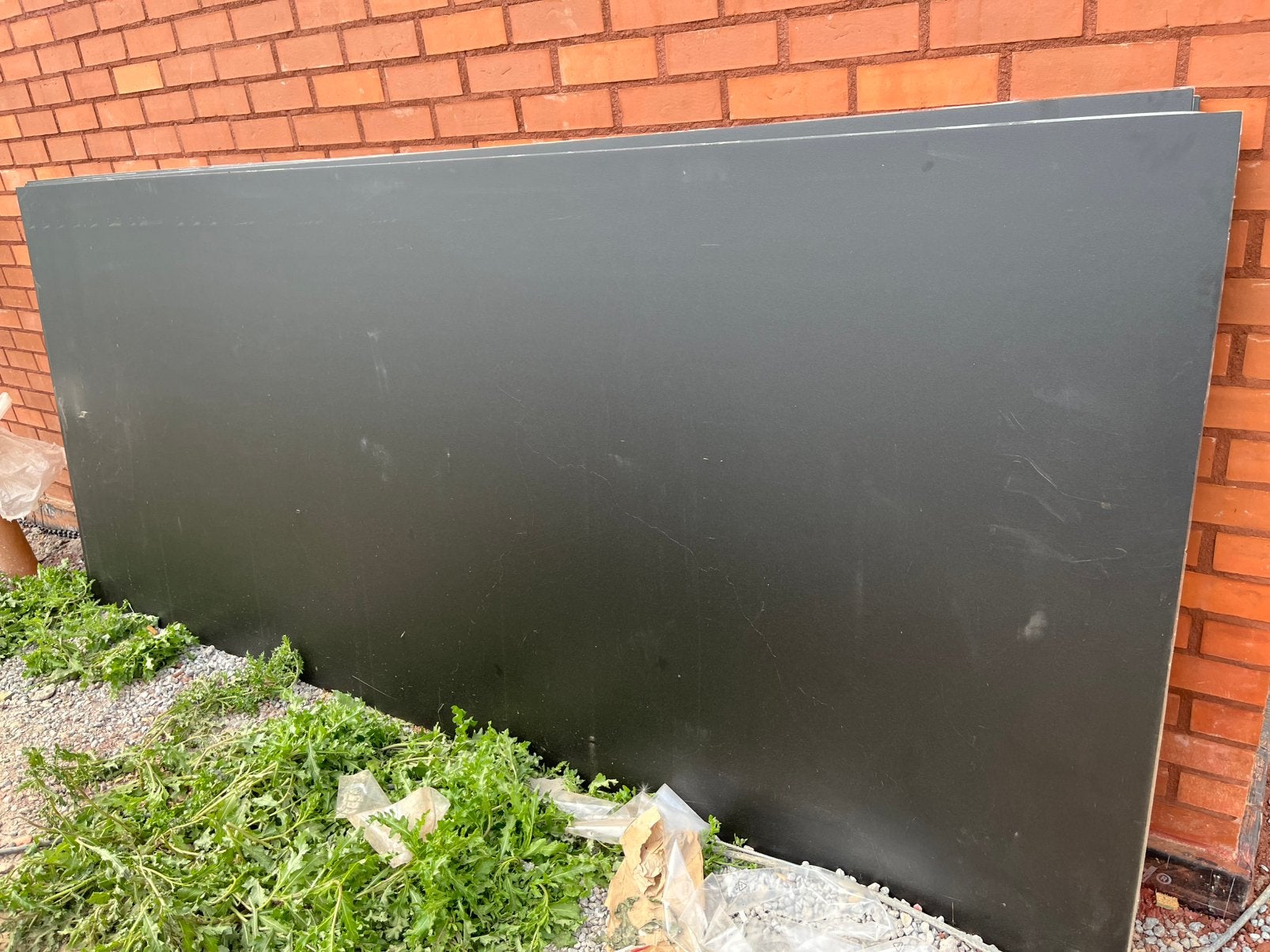 Panneau HPL rive/gouttière/crédence noir 4m2, (dispo: 3pcs), Enlèvement, Neuf, HPL