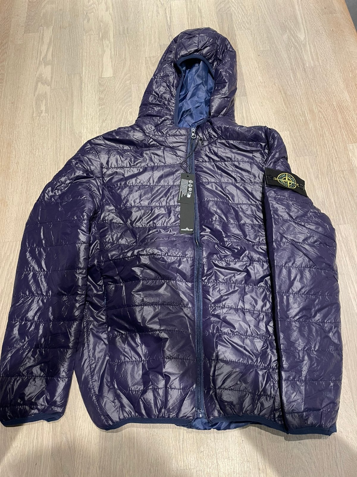 Blauw paarse stone island jas, Kleding | Heren, Ophalen of Verzenden, Nieuw, Maat 46 (S) of kleiner, Blauw