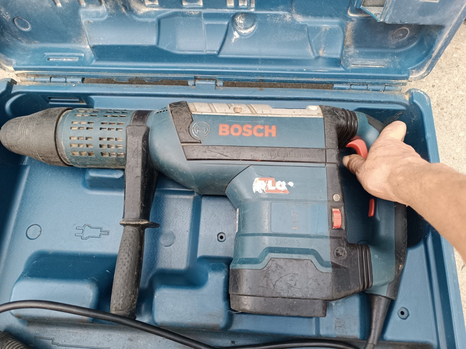 Bosch GBH12 52D zware breek en boorhamer 19joules, Ophalen, Boor- en/of Breekhamer, Klopboormechanisme, Gebruikt