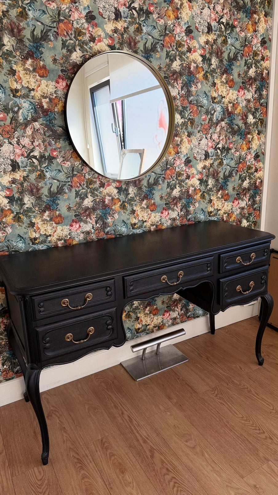 vintage kaptafel / make-uptafel met spiegel, Huis en Inrichting, Ophalen, Zo goed als nieuw