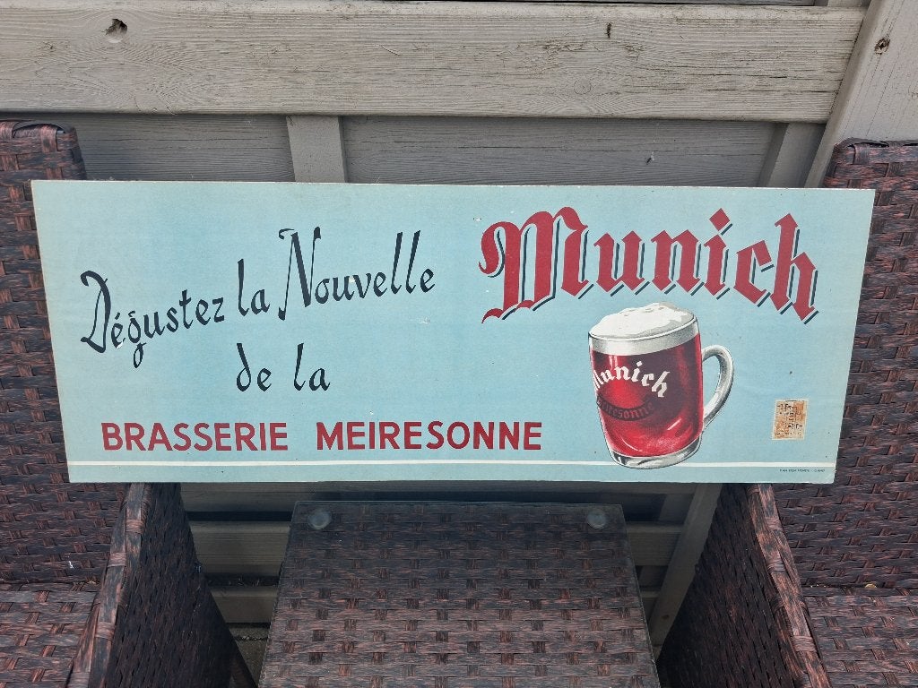 BRASSERIE MEIRESONNE GENT.MUNICH.. langue française, Collections, Marques & Objets publicitaires, Enlèvement ou Envoi, Comme neuf