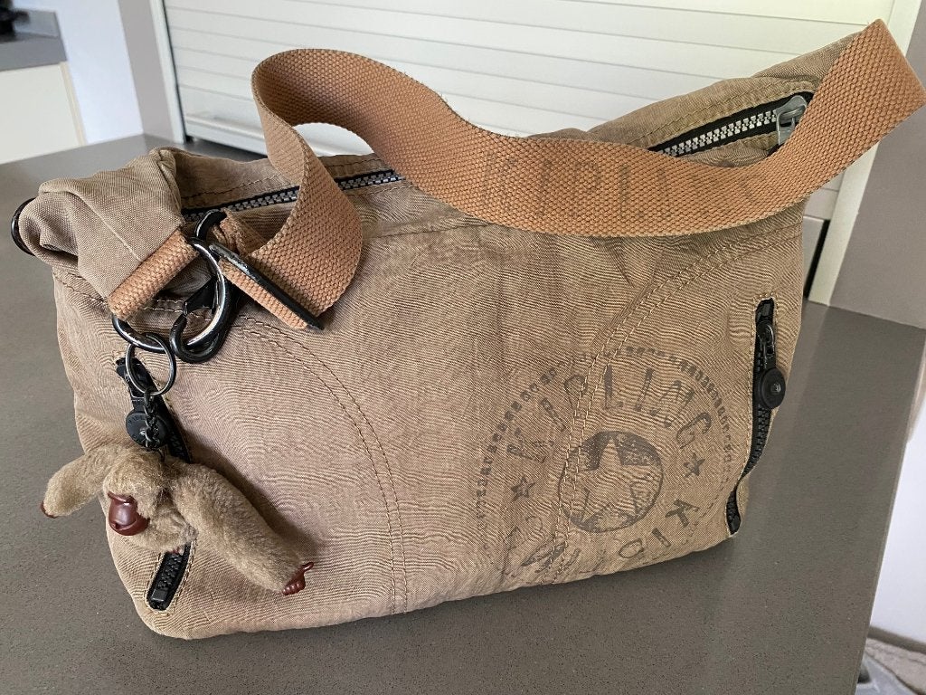 2 Vintage tassen Kipling samen 15 euro, Ophalen of Verzenden, Wit