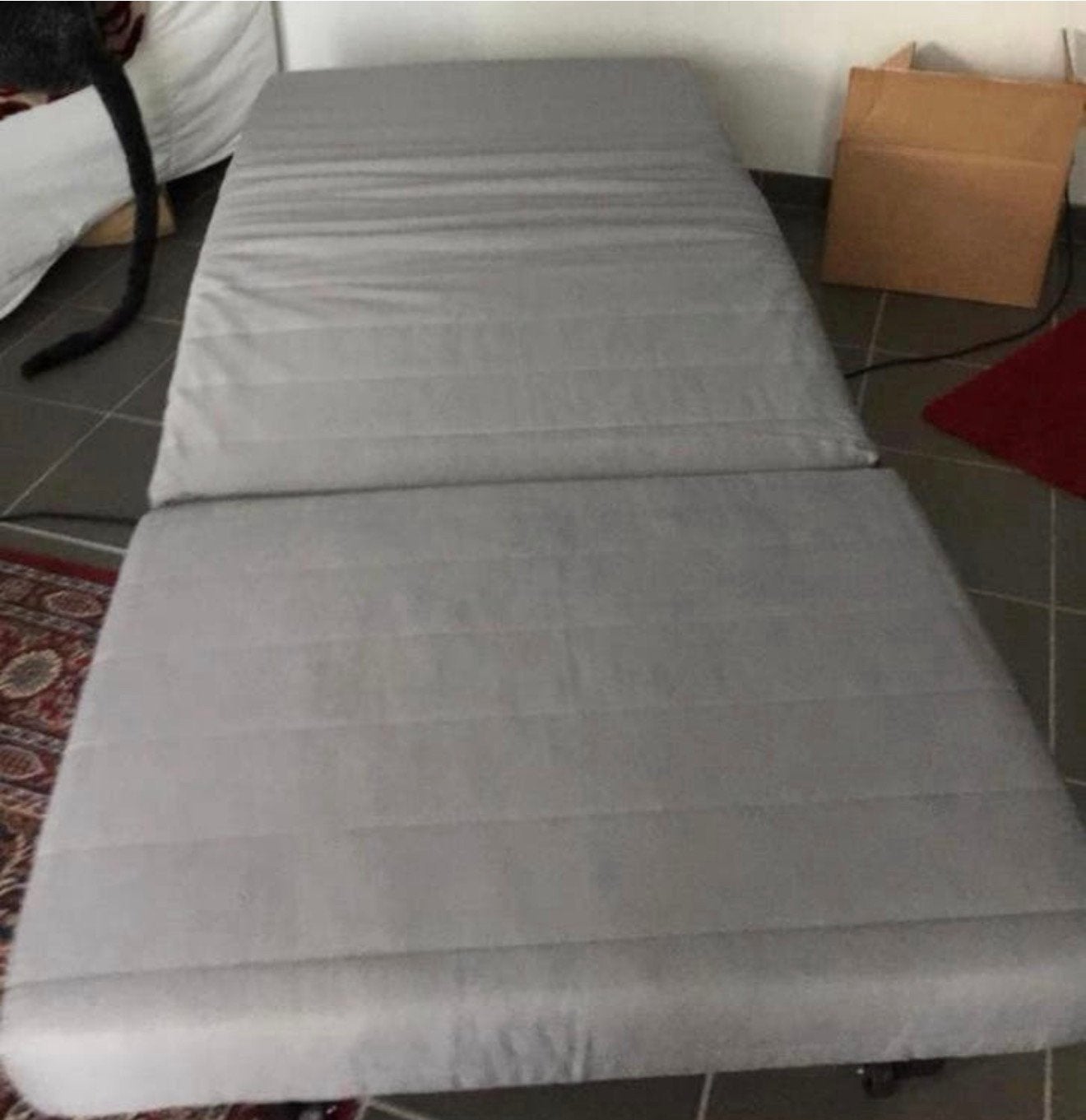 Plooibare zetelbad met matras b90 cm L 200 cm, Ophalen, Zo goed als nieuw